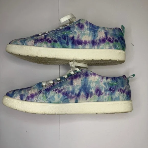 Easy Spirit Tie-Dye Sneakers Size 8.5 | Comfy Canvas Lace-Up Casual Shoes - Picture 5 of 8